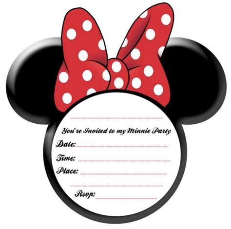 minnie mouse baby shower invitation ideas personalized  printable