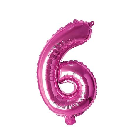 pink number  foil balloon  inches party expert