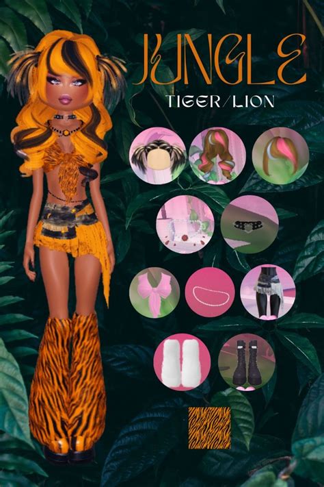 DTI JUNGLE TIGER LION OUTFIT In 2024 Dress To Impress Jungle