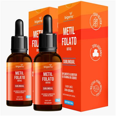 Metilfolato Em Gotas Para Que Serve - BIGENS KIT 2X B9 METILFOLATO EM GOTAS BIOGENS | Shopee Brasil