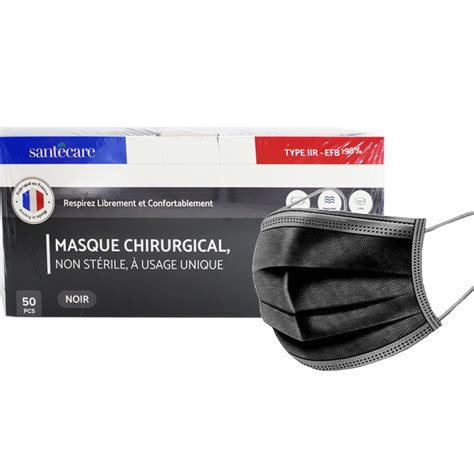 Masque Chirurgical Type Iir Norme En X Noir Max Commande