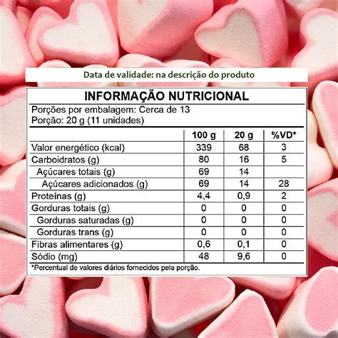 Quantas Calorias Tem Um Marshmallow - Marshmallow Coração 250g - Fine - Os melhores Artigos para sua Casa & Festa