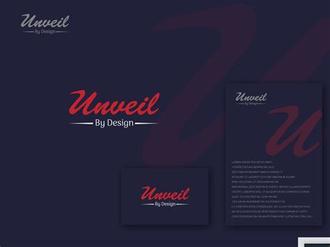 Unveil By Design Logo Design Project By Sumon Hossain On Dribbble