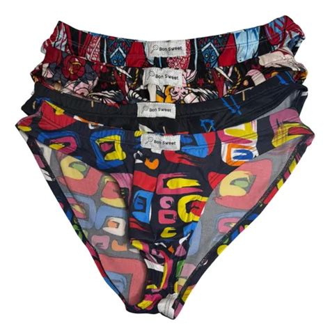 Trusas Caballero Paint Bonsweet Pack pzs Estilo Bikini Meses sin interés