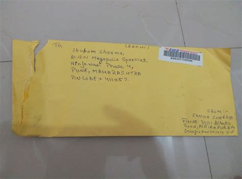 Letter Address Format Envelope India Charles Leal S T