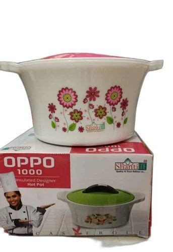 White Plastic Oppo Hot Pot For Home Capacity Ml At Piece In Chennai