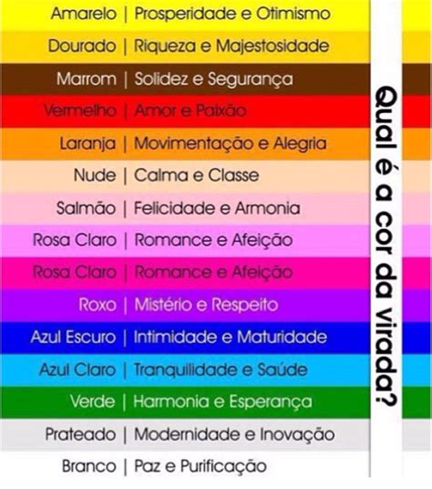 Significado Das Cores Segundo A B Blia