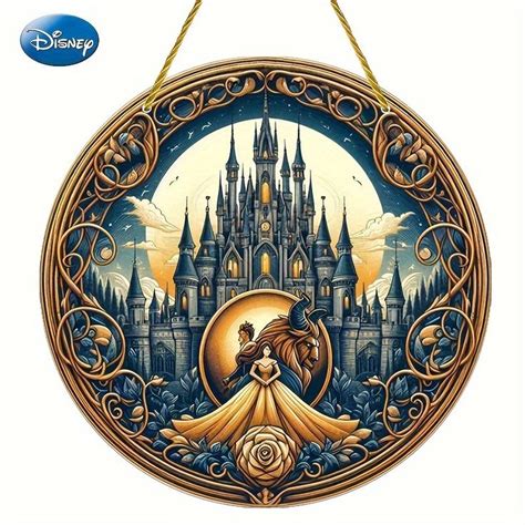 temuatrapasol acrilico de  la bestia de disney decoracion colgante