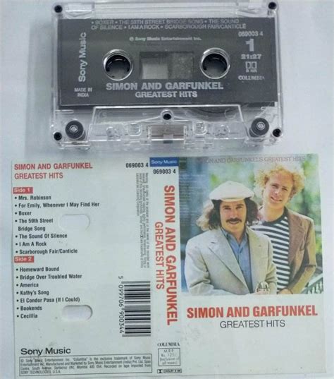 Simon And Garfunkel Greatest Hits English Album Audio Cassette Audio