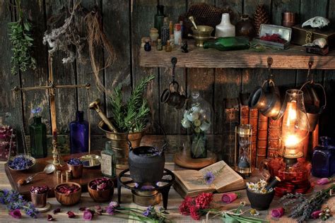 Herbalist S Workshop Witch Cottage Witch Herbalism