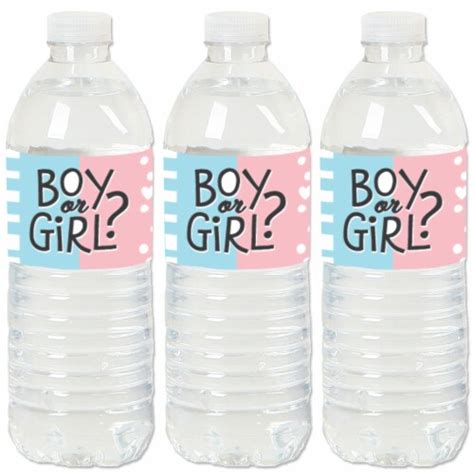 Big Dot Of Happiness Baby Gender Reveal Party Water Bottle Sticker