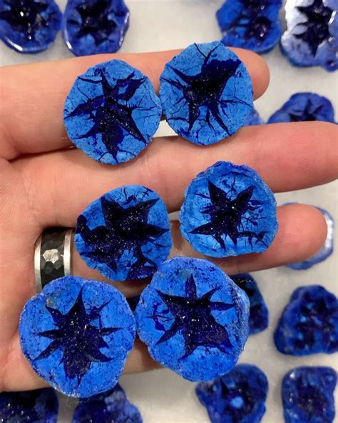 Geology Tweets On Twitter Stunning Azurite Geode Pairs From