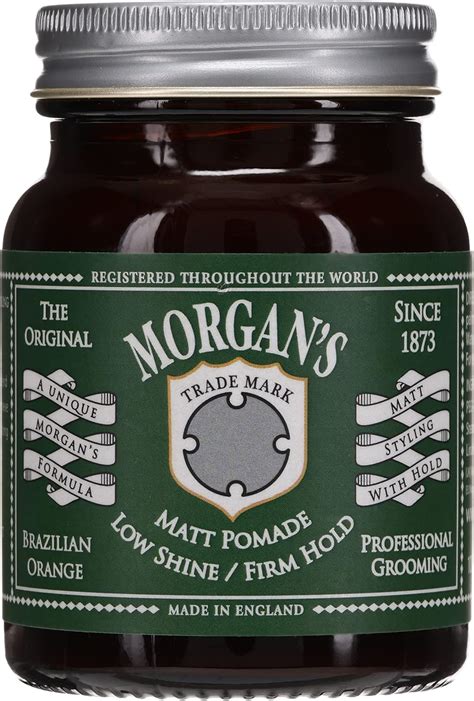 MORGAN Morgan's Matt Pomade Low Shine/Firm Hold 100G, Black, Estandard ...