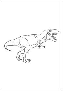 Desenho Para Colorir Tiranossauro Rex