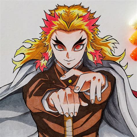 Demonslayerpillarsaddict6 Demon Slayer Kyojuro Drawing Kyojuro Images