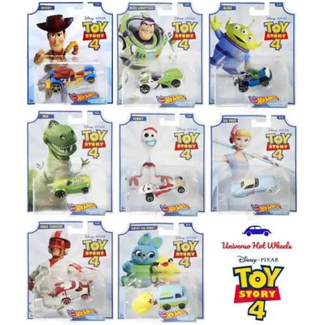 Hot Wheels Toy Story Character Cars Set Completo Minis Universo Hot Wheels