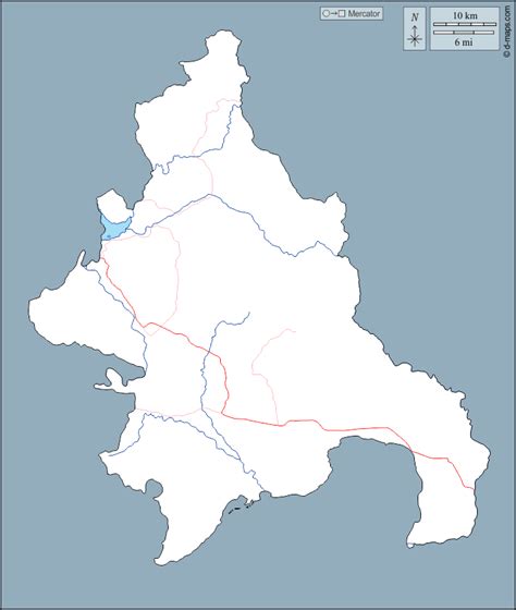 阿蘇阿省 免费地图 免费的空白地图 免费的轮廓地图 免费基地地图 大纲 水文学 道路