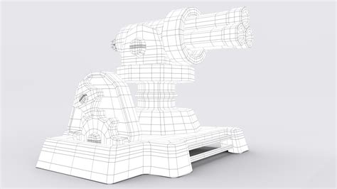 Artstation Cartoon Turret Resources