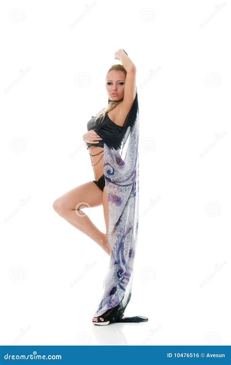 Blonde Dancing Woman Stock Photo Image Of Blonde Fashion