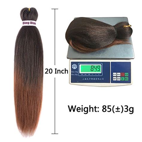 Ding Dian Pre Stretched Braiding Hair Packs Braid Synthetic Hair Hot Water Setting