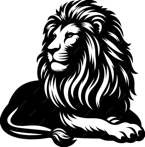 El león es el rey del bosque. | Vector Premium generado con IA