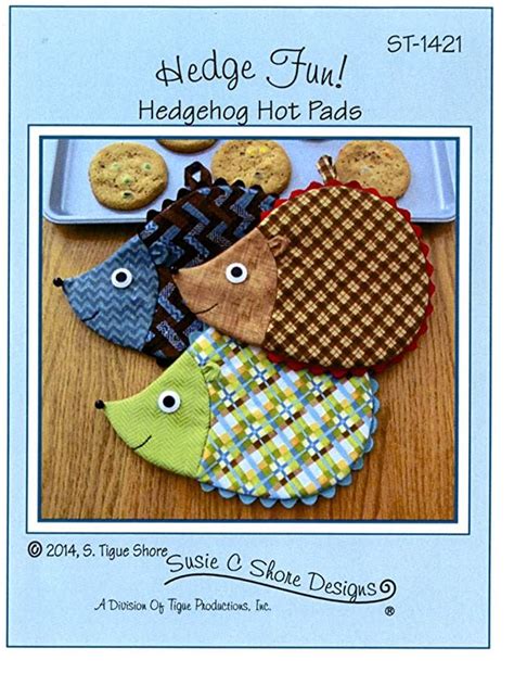 Hedge Fun Hedgehog Hot Pads Pattern ST 1421 7 X 9