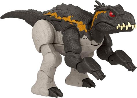 Mattel Jurassic World Figurine Transformable Massive Stretch 2 En 1 Giganotosaurus Et