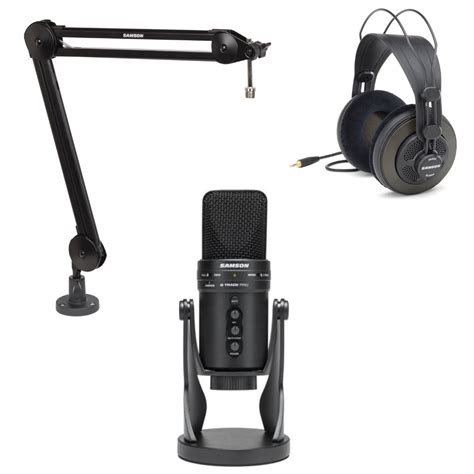 Buy Samson GTRACK Pro USB Microphone with Pop Filter Boom Arm and ...
