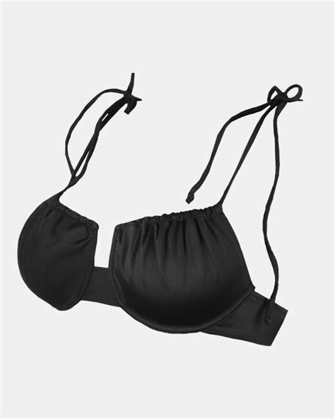 Μαγιό top Rock Club Μαύρο Bikini Χωρίς Ενίσχυση Cup B C