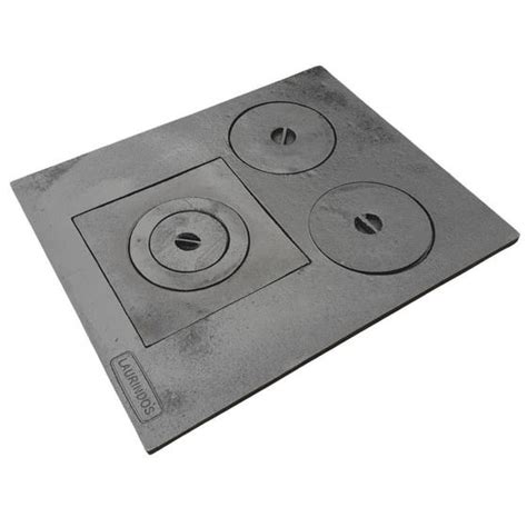 Chapa De Ferro Fogão A Lenha - Chapa De Ferro Fundido 69x49cm Grande 3 Bocas Fogão A Lenha - LAURINDO ...