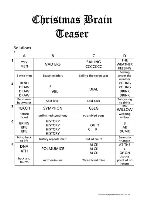 Free Printable Brain Teasers Adults - Free Printable A To Z