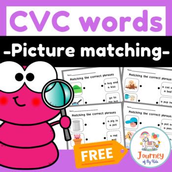 CVC Words | Phonics Games - FREE by Journey of My Kids | TPT