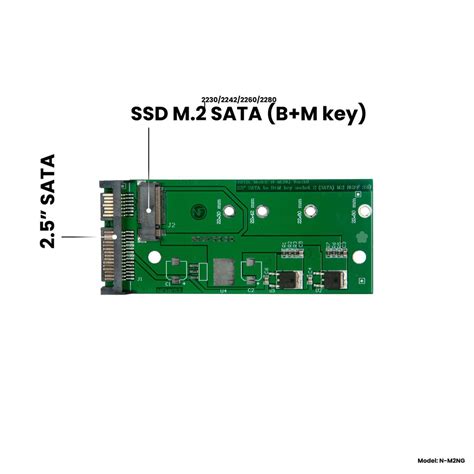Адаптер-переходник для установки SSD M.2 SATA (B+M key) в разъем 2.5 ...