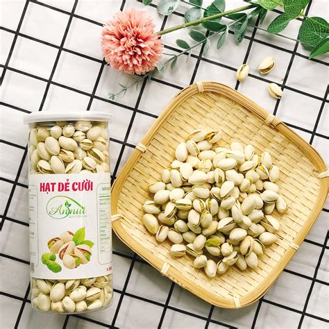 Hạt dẻ cười Pistachio 500g Hạt giẻ cười không tẩy trắng, không bị yểu ...