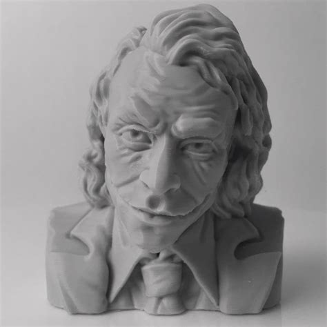 3D Print Of The Joker Heath Ledger Bust By Andrewwu