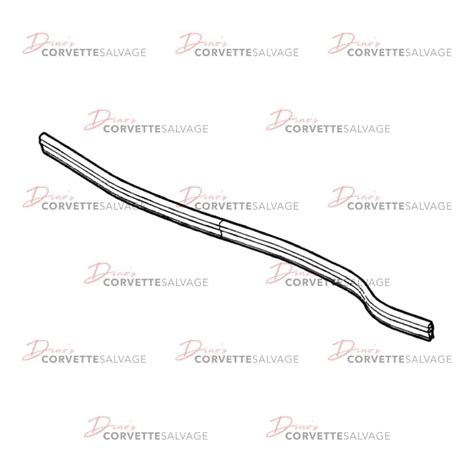 C6 Used Hood Rear Seal 2005 2013 Dinos Corvette Salvage
