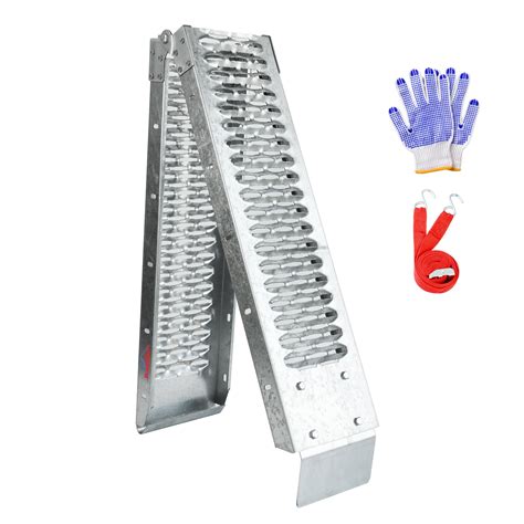 Ruedamann 67" L×8.7" W Steel Loading Ramp, 480 LBS Max Folding Ramp