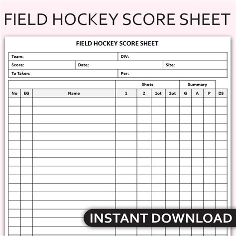 Printable Tennis Score Sheet Tennis Match Scoring Tracker 41 Off