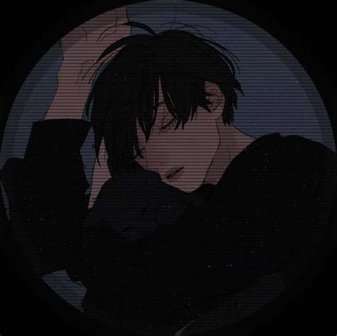 Download Boy And Cat Dark Aesthetic Anime Pfp Wallpaper