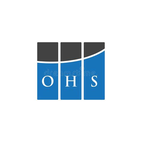 Ohs Letter Logo Design On White Background Ohs Creative Initials
