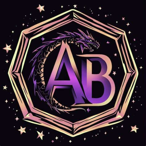 alb logo   hexagonal frame   dark background premium ai