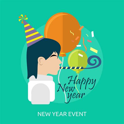 New Year Event Conceptual illustration Design 473668 Vector Art at Vecteezy