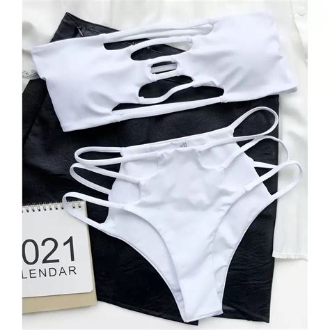 Ripped Bandeau Bikini