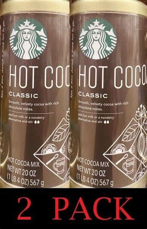 X Starbucks Classic Hot Cocoa Mix Powder Oz Tin FREE SHIP