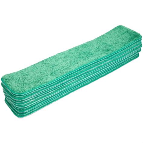 Microfiber Flat Wet Mop 24 Green 12pack 24 Qfc