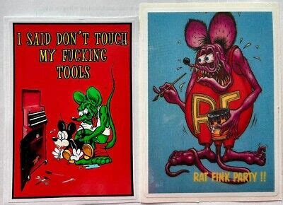 PACK RAT ROD HOT ROD RAT FINK MOTORCYCLE STICKER VINTAGE RACING GUNS EBay