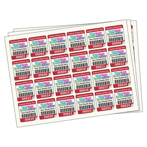 Buy Super Stick Asset Labels Fully Customisable