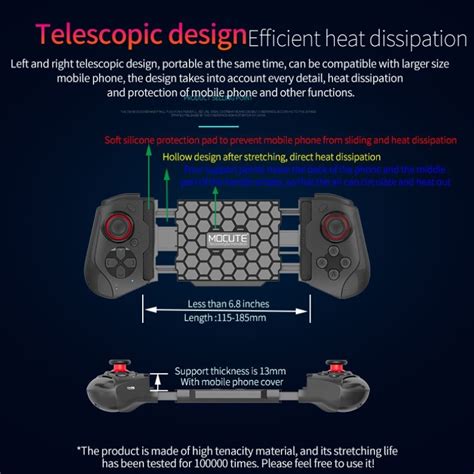MOCUTE 060 Stretch Dual Joystick Bluetooth Gamepad For Android IOS