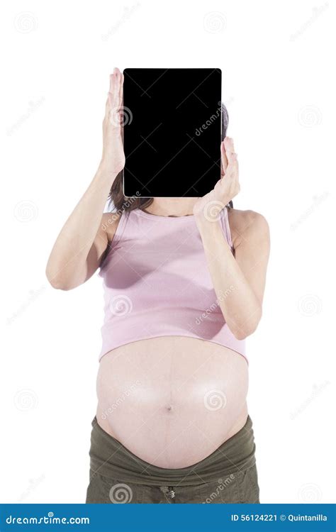 Pregnant Naked Woman Belly Pregnancy Body Beauty Stock Photography CartoonDealer