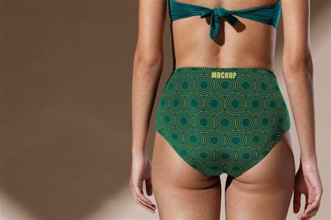 Maquette De Vêtement Bikini Femme PSD Premium